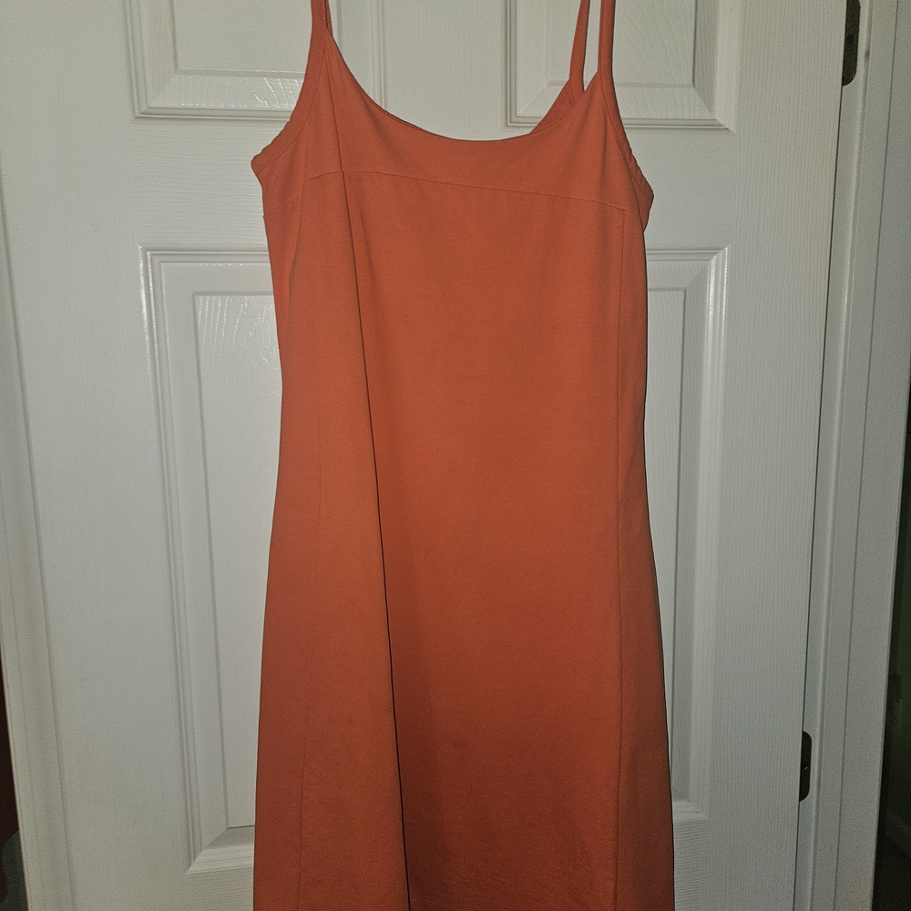 Patagonia Vibrant Orange Midi Dress
